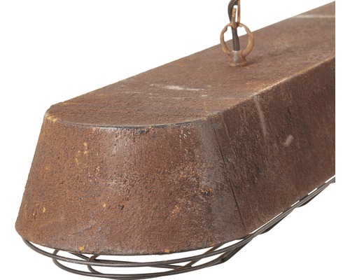 Metallhänglampa med trådkorg