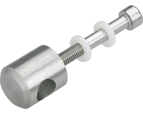 Skruv i rostfritt stål med plastbrickor
