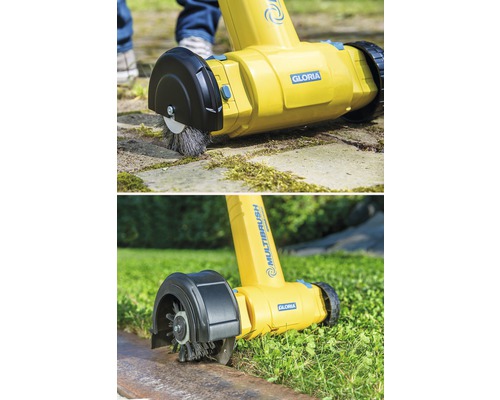 Gloria Multibrush borste för rengöring av gatsten och kanter