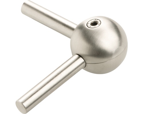 Kulled i metall med skruv