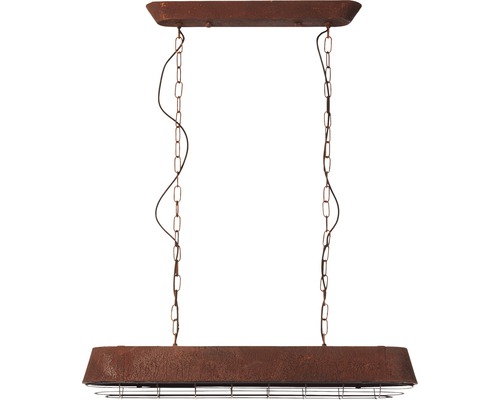 Taklampa med kedjeupphängning i industriell design