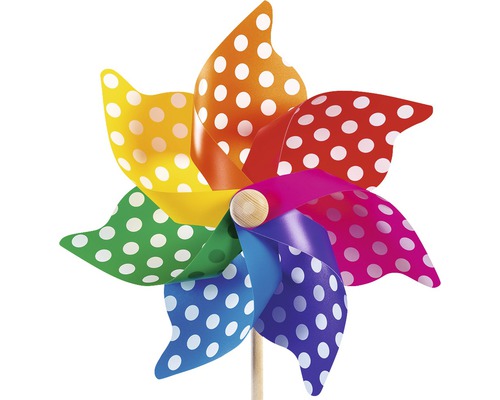 Vindsnurra med prickmönster