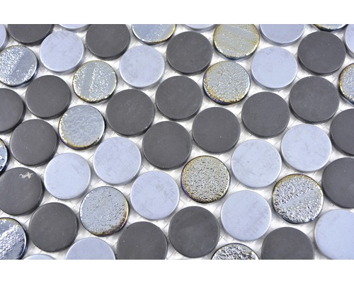 Mosaikplattor med runda glasstenar