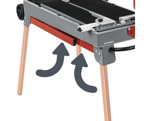 Detaljer om en kakelskärare med ram