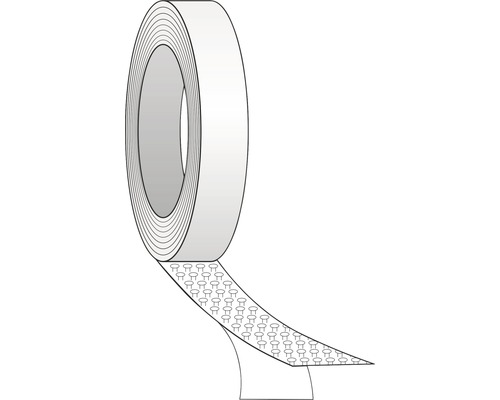 Rulle dubbelsidig tejp med svamphuvudfäste