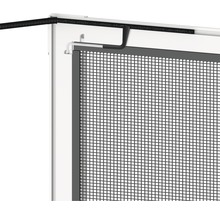 Detaljvy av ett insektsnät för fönster