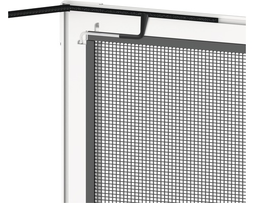 Detaljvy av ett insektsnät för fönster