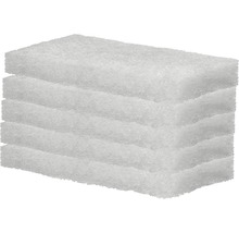 Stapel av vita filtermattor för dammar