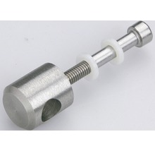 Metallfäste med skruv och plastbrickor