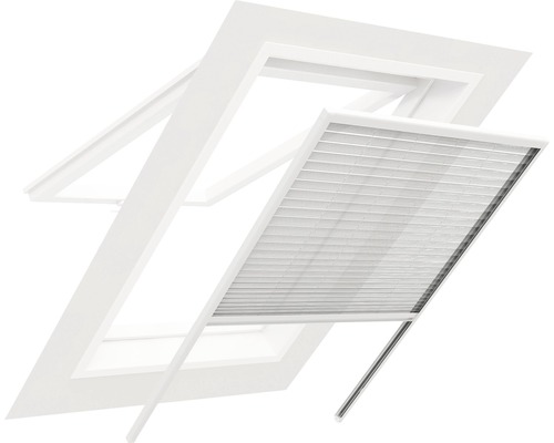 Myggnät HOME PROTECT aluminium plissee snefönster vit 130x160cm