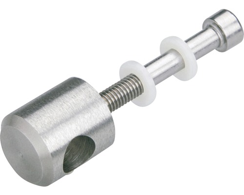 Fästbult av metall med brickor