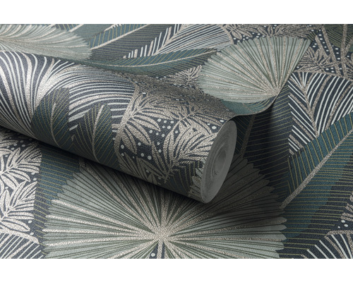 Tapetrulle med bladmönster