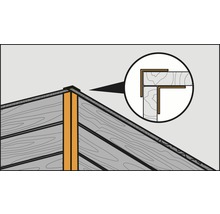 Illustration av en takkonstruktion med hörnskydd