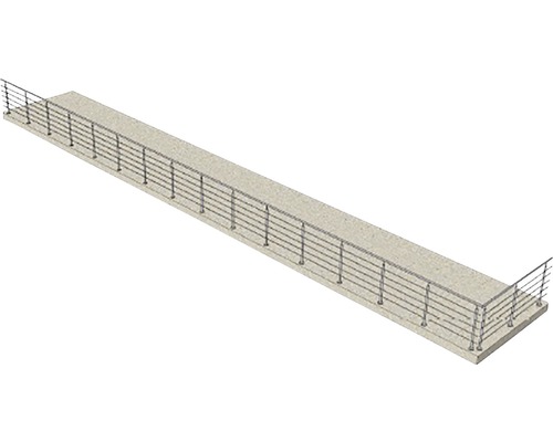 Illustration av en gångbro med räcke.