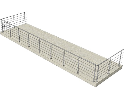 Stålräcke för gångväg