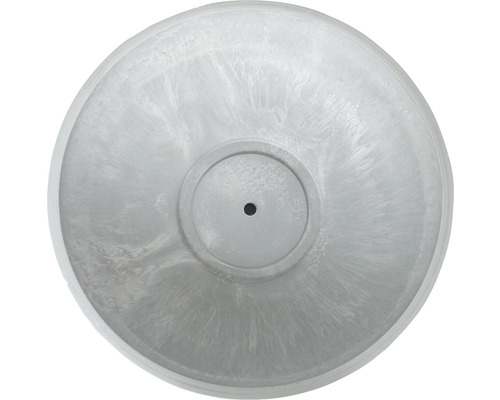 Grå växtskålsbotten med mitthål