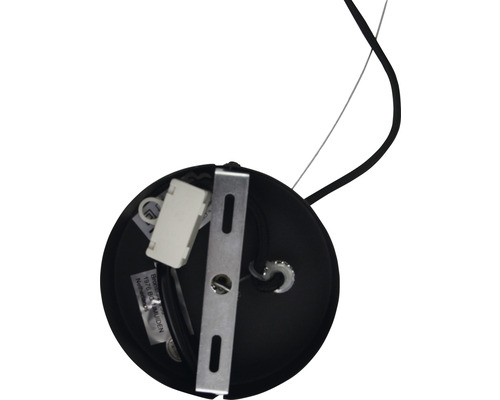 Inre vy av en lampupphängning med anslutningsplint