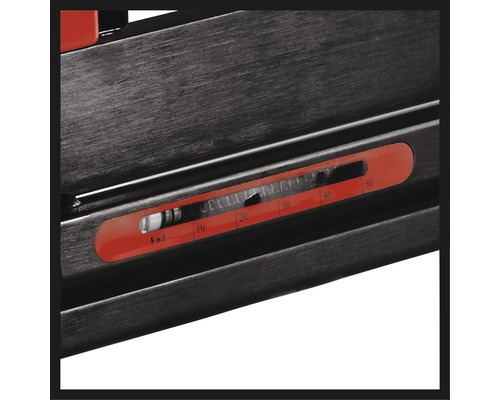 Skala för att mäta positionen på arbetsstycket