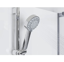 Handdusch med duschstång och rinnande vatten