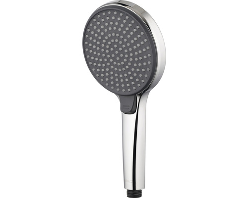 Handdusch i krom med runt duschhuvud