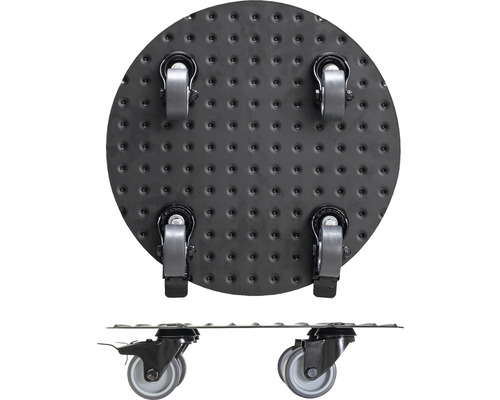 Verkstadsrullbräda med fyra hjul