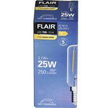 Förpackning för en Flair LED T25/E14-lampa, ej dimbar
