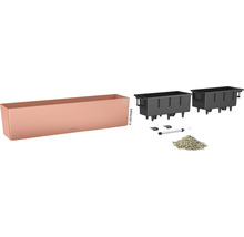 Lechuza Balconera Cottage 80 blomlådeset med bevattningssystem