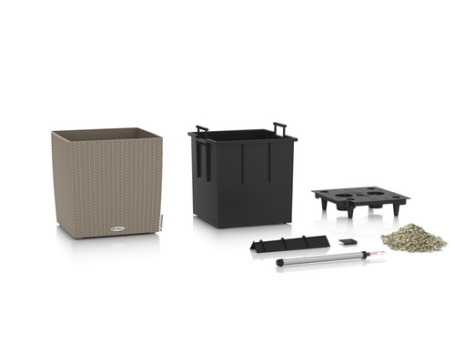 Lechuza Cube planteringskärl med bevattningssystem och tillbehör
