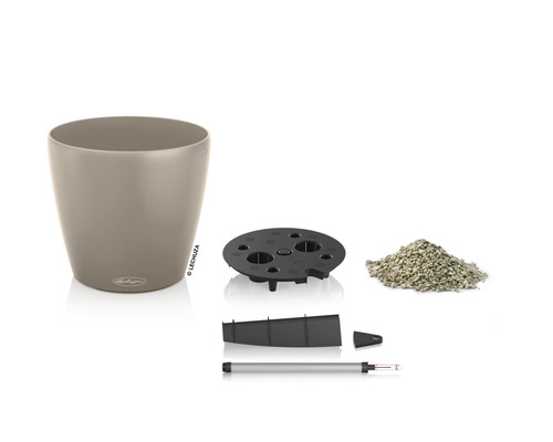 Lechuza Classico 21 komplett set inklusive planteringskärl, insats, jordsubstrat och bevattningssystem