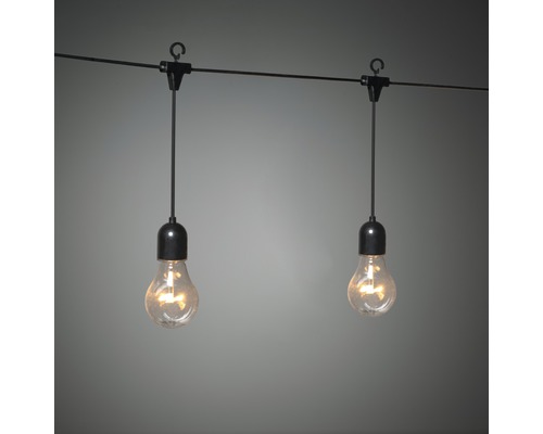 Ljusslinga med glödlampor för utomhusbruk