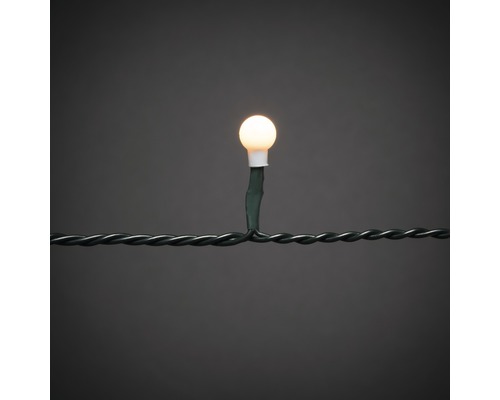 Ljusslinga med rund glödlampa