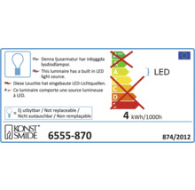Ljusslinga KONSTSMIDE 200 bärnstensfärgade mikro LED appstyrd belysningslängd 13,93m inkl. musikstyrning, dimmer & timer
