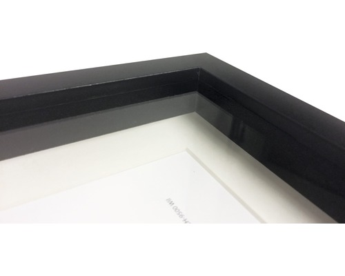 Detaljvy av en svart fotoram