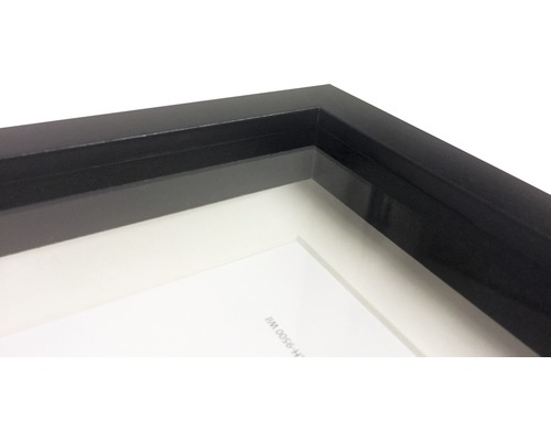 Närbild av en svart fotoram