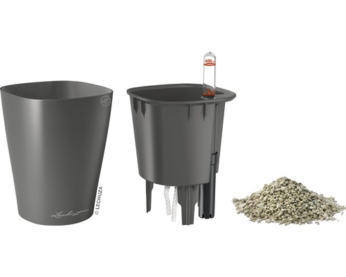 Lechuza Classico 21 blomkruka med bevattningssystem och Pon-substrat