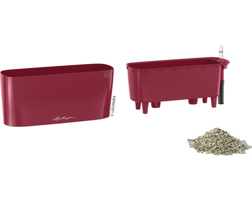 Lechuza Yula planteringskärl med bevattningssystem och Pon-granulat