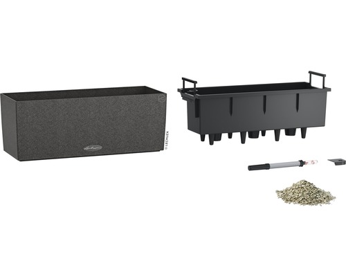 Blomlåda med bevattningssystem och tillbehör