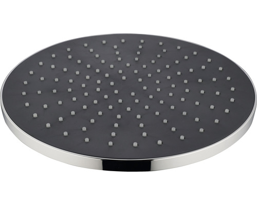 Runt duschhuvud med munstycken