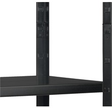 Förvaringshylla KAISERTHAL 170x85x40cm metall svart 4 hyllplan max. 260kg
