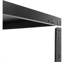 Förvaringshylla KAISERTHAL 170x85x40cm metall svart 4 hyllplan max. 260kg