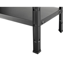 Förvaringshylla KAISERTHAL 170x85x40cm metall svart 4 hyllplan max. 260kg