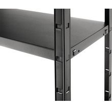 Förvaringshylla KAISERTHAL 170x85x40cm metall svart 4 hyllplan max. 260kg