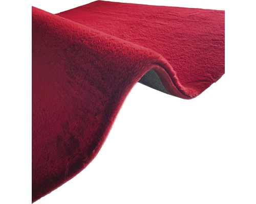 Röd, hög luggmatta