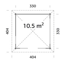 Paviljong PALMAKO Julie 10,9m² 350x350cm natur-thumb-3 Paviljong PALMAKO Julie 10,9m² 350x350cm natur-thumb-3