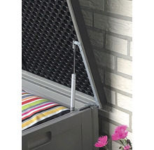 Dynbox GARDEN PLACE Marla plast 390L 143,5x53x57cm grå-thumb-2 Dynbox GARDEN PLACE Marla plast 390L 143,5x53x57cm grå-thumb-2