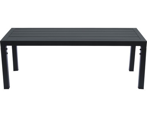 Rektangulärt trädgårdsbord av aluminium