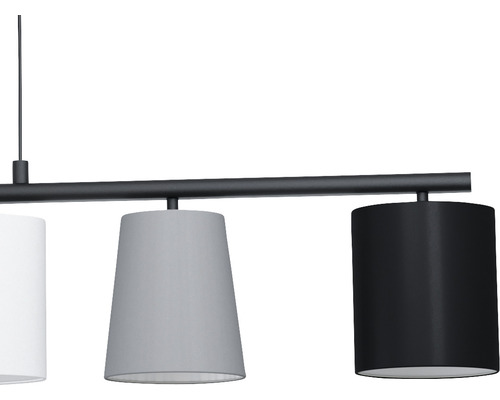 Taklampa med tre lampskärmar