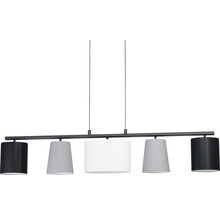 Pendellampa med fem lampskärmar