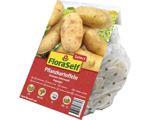 FloraSelf sättpotatis Asparges i en förpackning