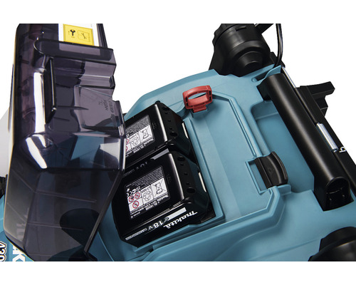Makita gräsklippare med två 18 volts batterier